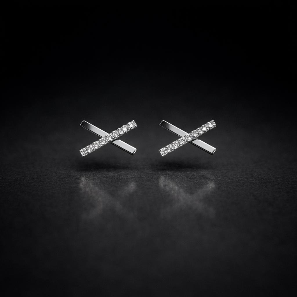 Zenith Cross Studs