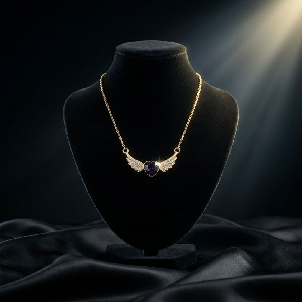 Amethyst Angel Heart