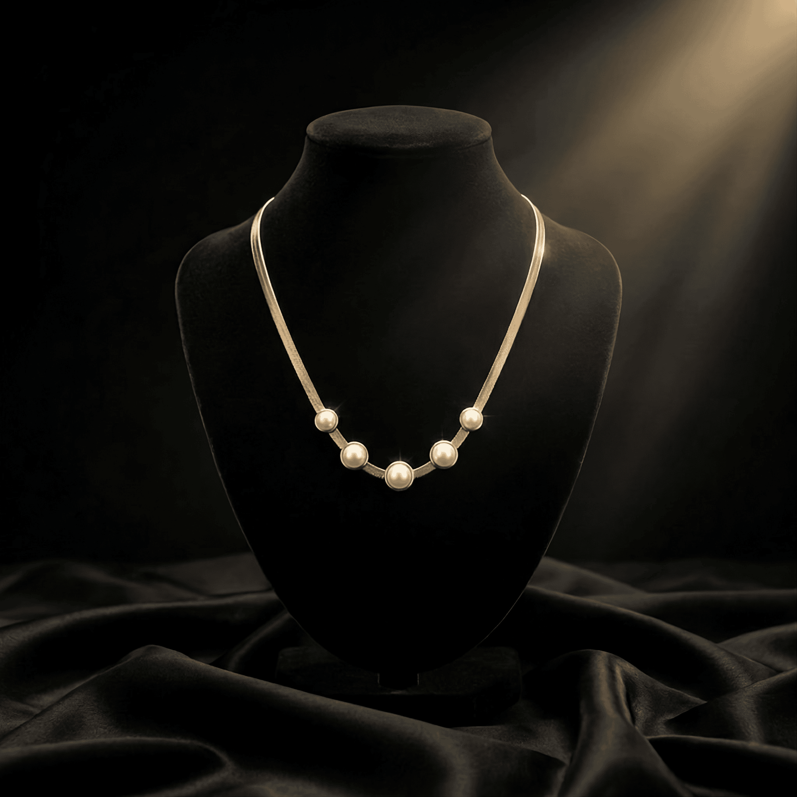 Lumiere Five-Pearl Necklace