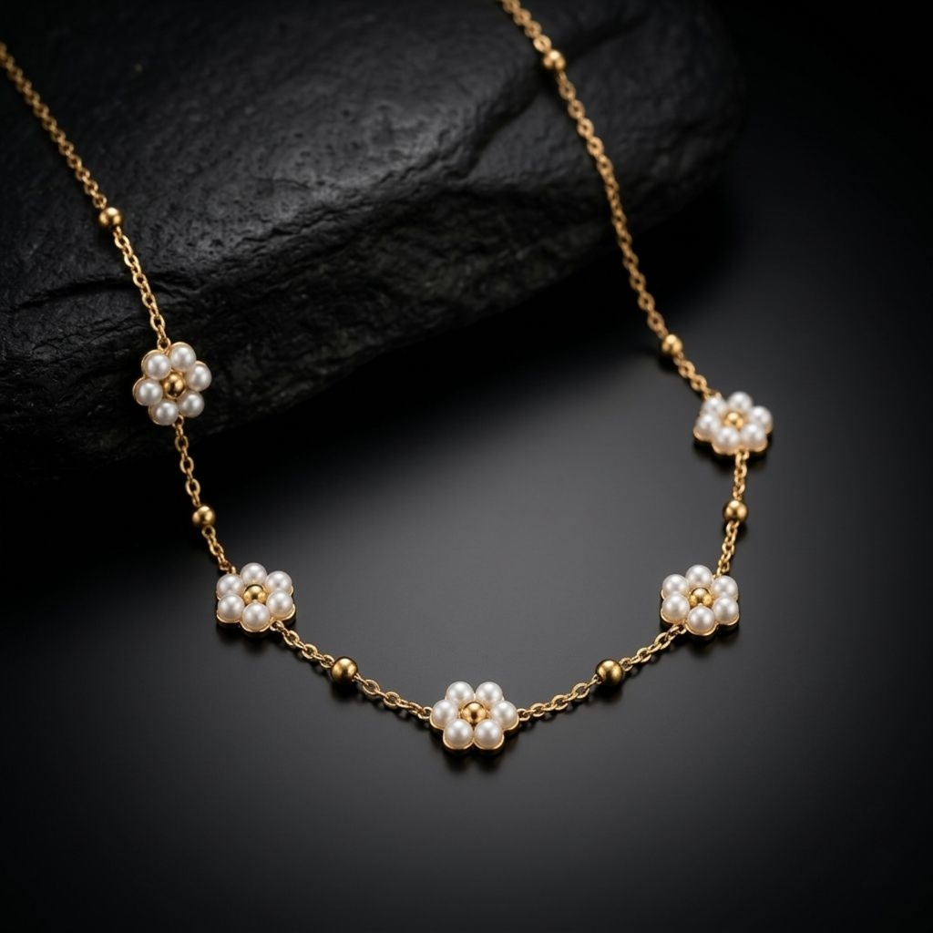 Fleur De Pearl Anklet