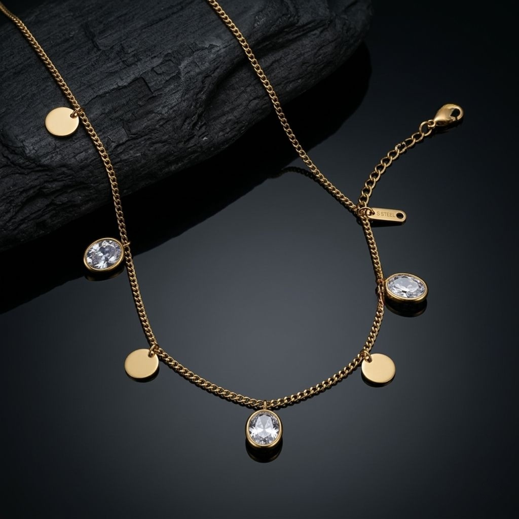 Parisan Glow Disc Anklet