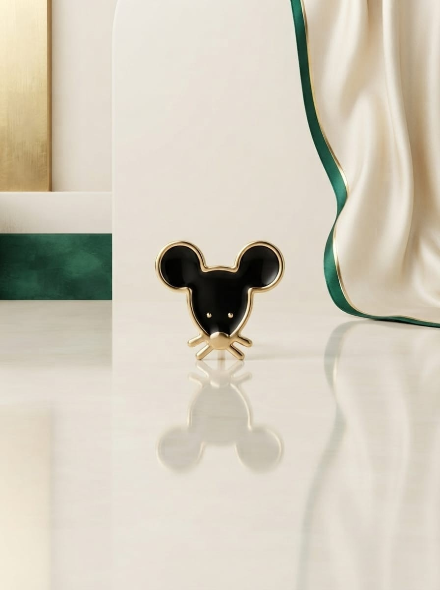 Onyx Mouse Studs