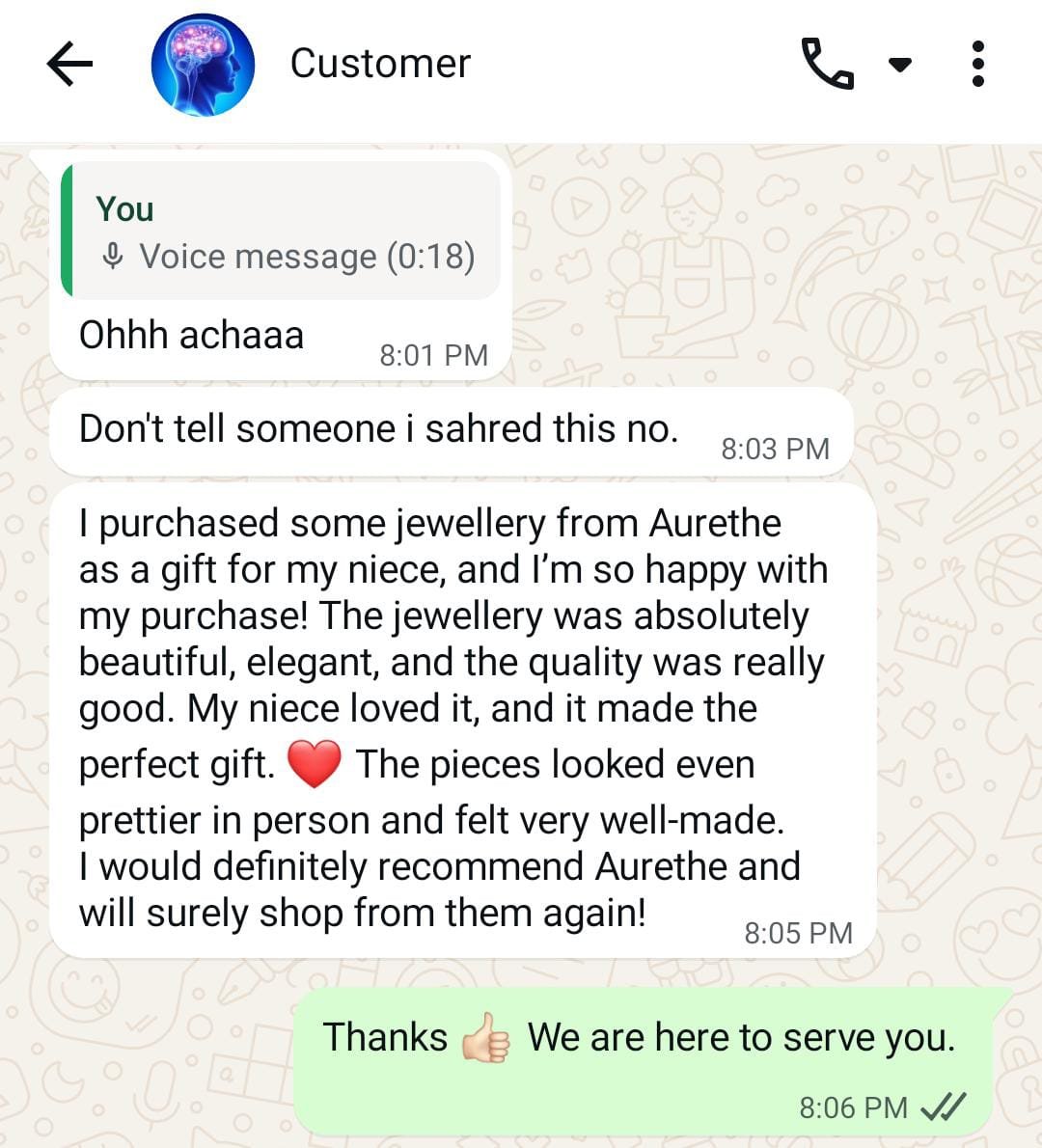 Customer review photo